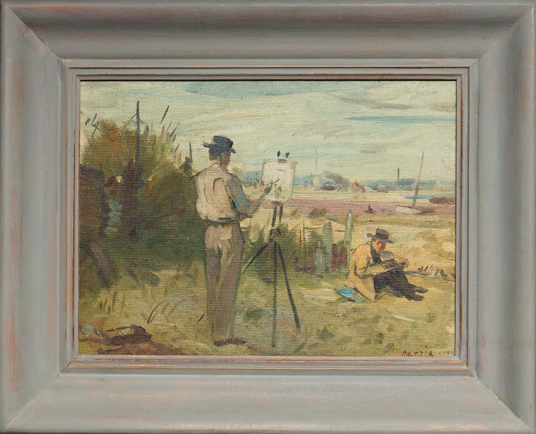 Artwork Colvin Smith by the sea this artwork made of Oil on canvas on composition board, created in 1939-01-01