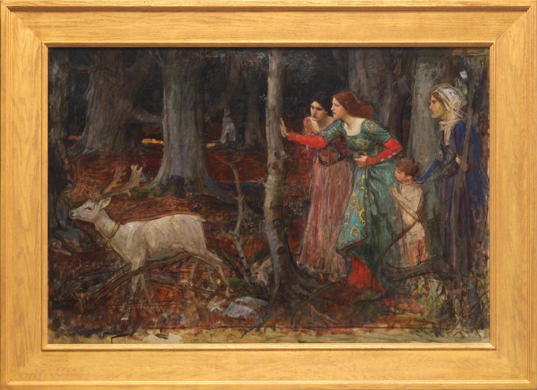 Artwork The mystic wood this artwork made of Oil on canvas, created in 1905-01-01