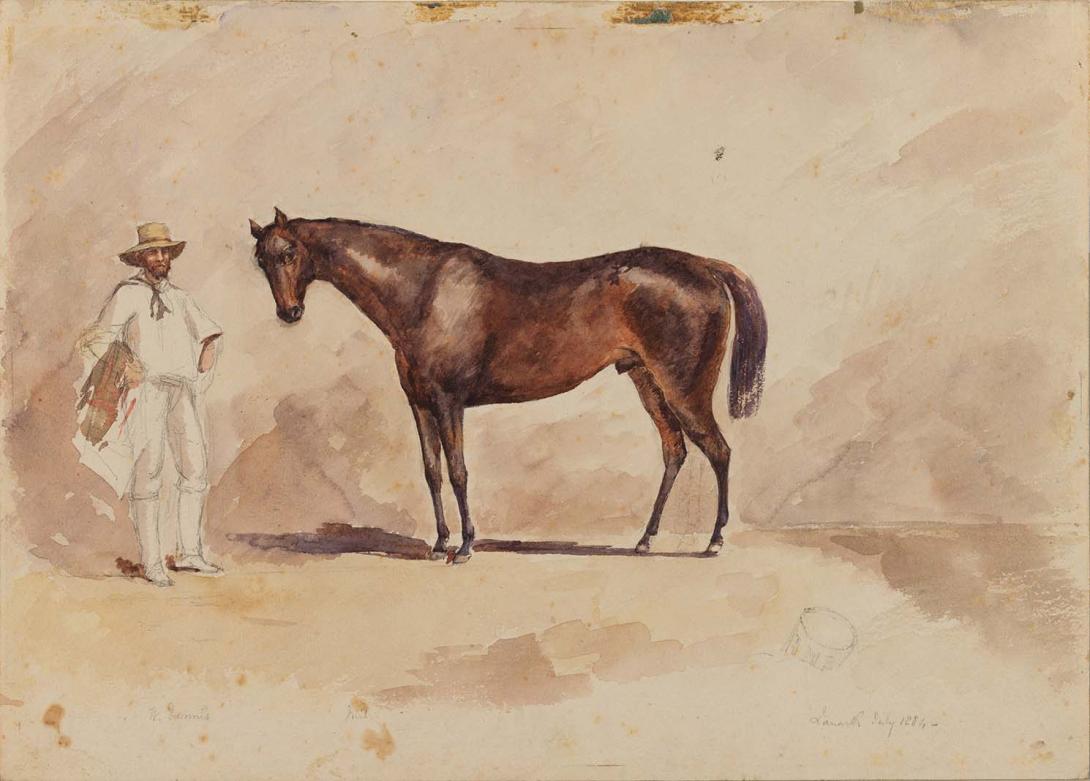 Artwork Mil and W. Dennis, Lanark this artwork made of Watercolour over pencil on wove paper, created in 1884-01-01