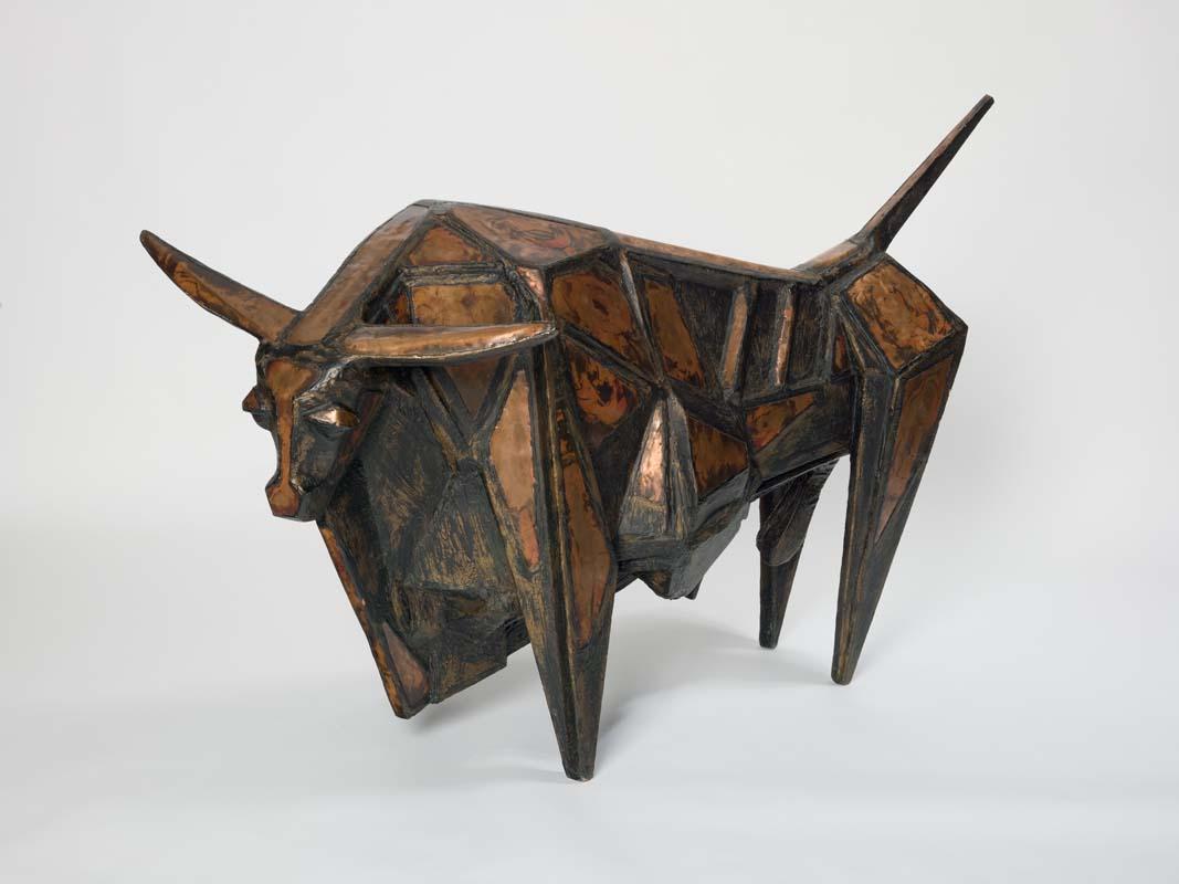 Artwork Bull this artwork made of Copper and polyester resin over Queensland Pine, created in 1964-01-01