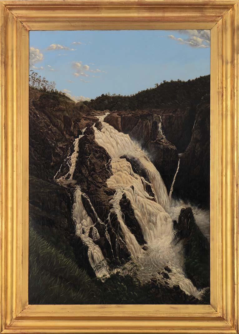 Artwork Barron Falls this artwork made of Oil on canvas, created in 1906-01-01