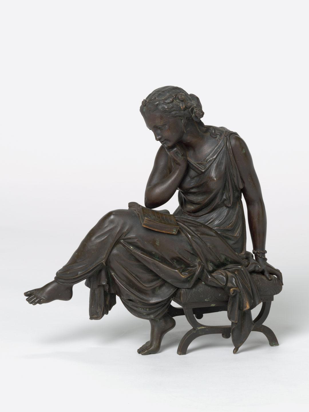 Artwork (Seated woman) this artwork made of Bronze
