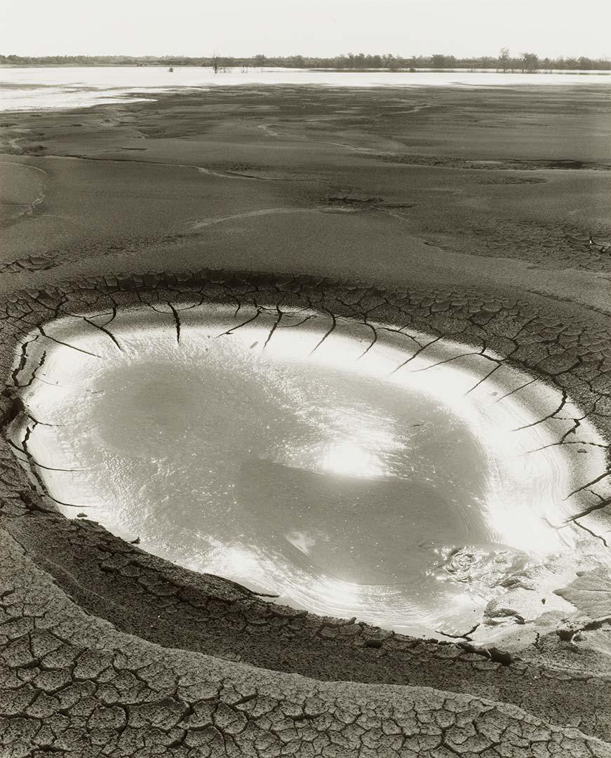 Artwork Settling tank, Weipa (from 'Journeys north' portfolio) this artwork made of Gelatin silver photograph on paper, created in 1987-01-01