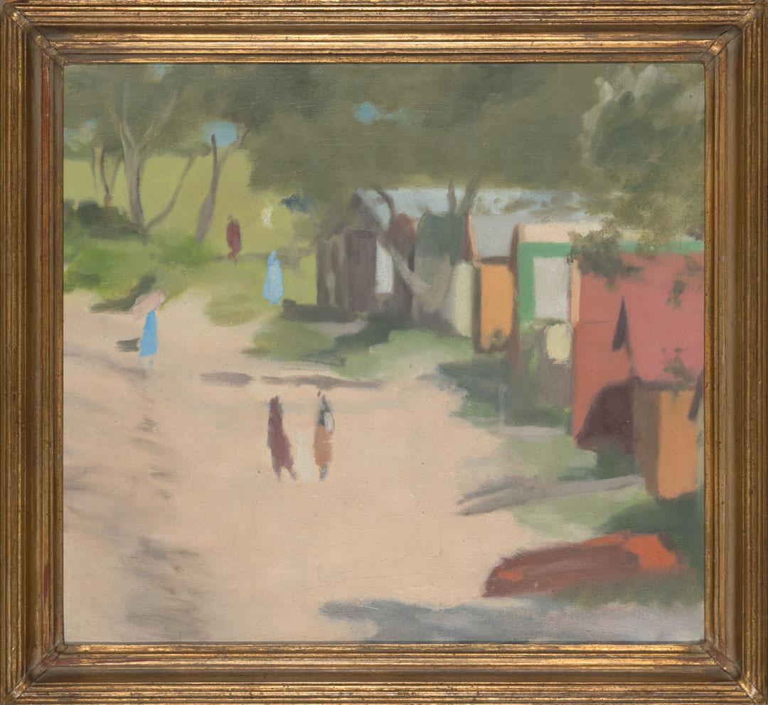 Artwork Bathing boxes this artwork made of Oil on canvas on composition board, created in 1930-01-01