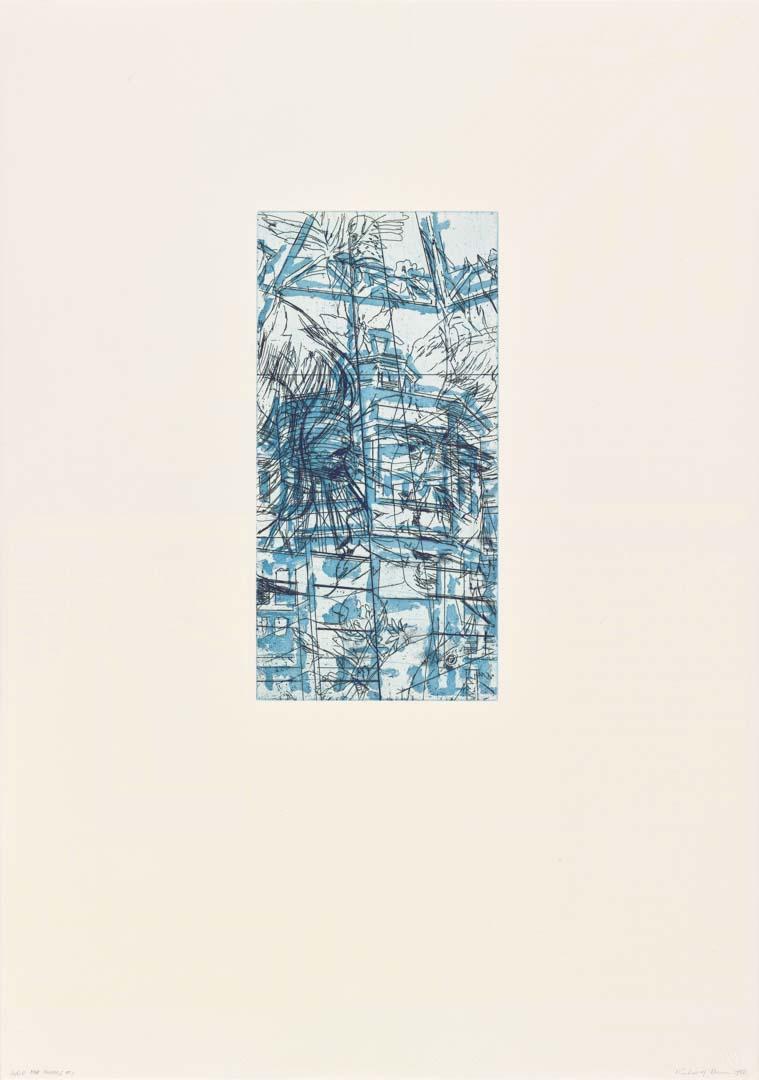Artwork 100 Blossoms (Five prisons) #1 (from 'AUS Australien' 1988 portfolio) this artwork made of Etching, aquatint and screenprinting on paper, created in 1988-01-01