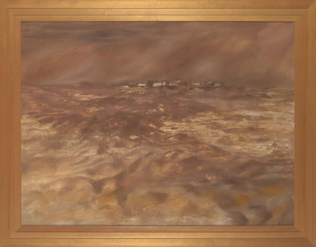 Artwork Desert storm this artwork made of Ripolin enamel on composition board, created in 1948-01-01