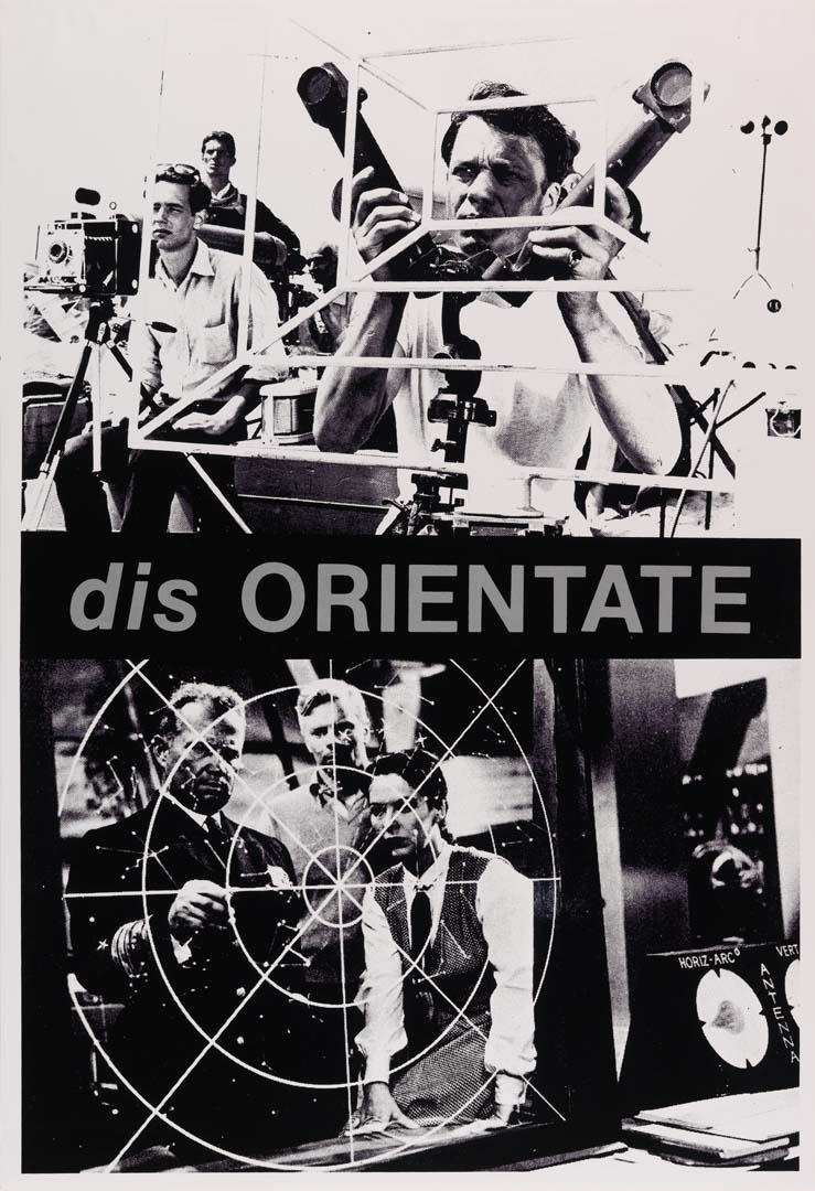 Artwork dis Orientate (from 'disPOSTERS' series) this artwork made of Screenprint on paper, created in 1986-01-01