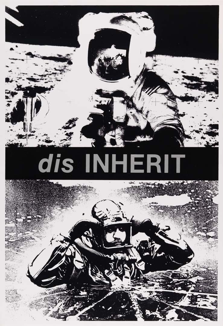 Artwork dis Inherit (from'disPOSTERS' series) this artwork made of Screenprint on paper, created in 1986-01-01