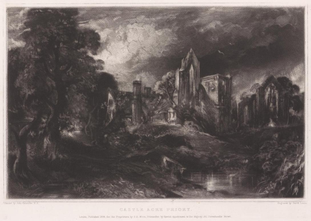 Artwork Castle Acre Priory this artwork made of Mezzotint on paper, created in 1831-01-01
