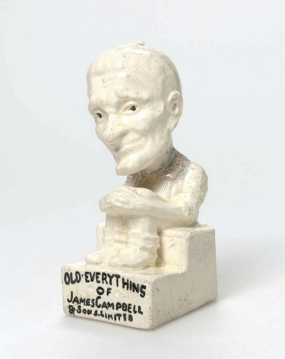 Artwork Figure:  Old Everything of Campbell's this artwork made of Earthenware, press-moulded cream clay with black details, created in 1925-01-01