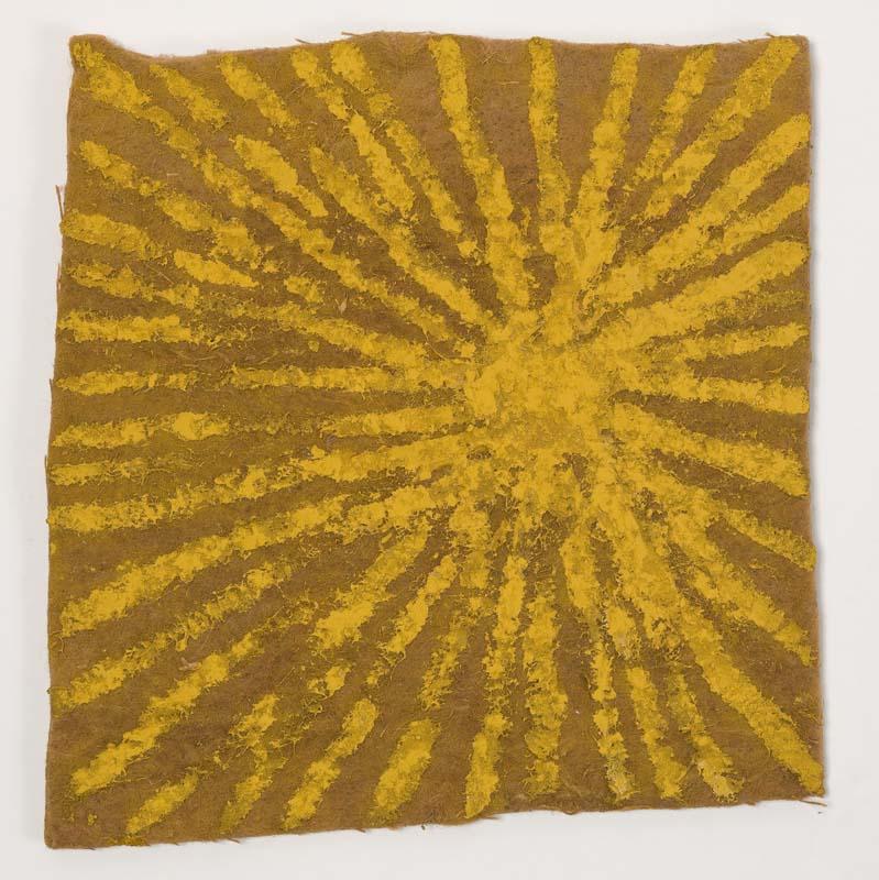 Artwork Light source (no. 19 from 'Underlay' series) this artwork made of Synthetic polymer paint on underlay felt, created in 1993-01-01