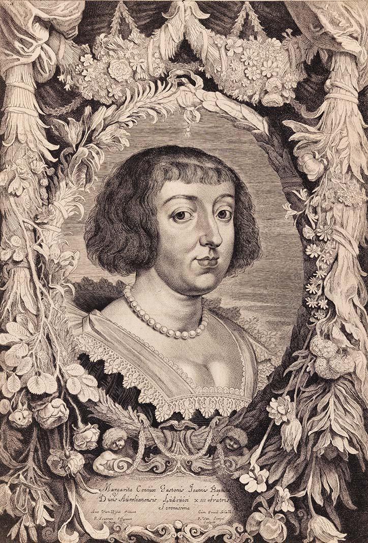 Artwork Marguerite de Lorraine, duchesse d’Orléans this artwork made of Etching and engraving on paper, created in 1644-01-01