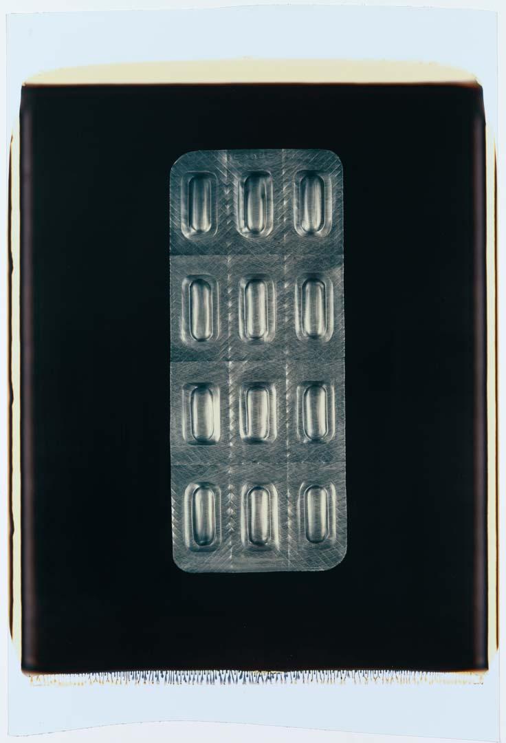 Artwork (Pills) (from 'The price is right' series) this artwork made of Polaroid photograph on paper, created in 1994-01-01