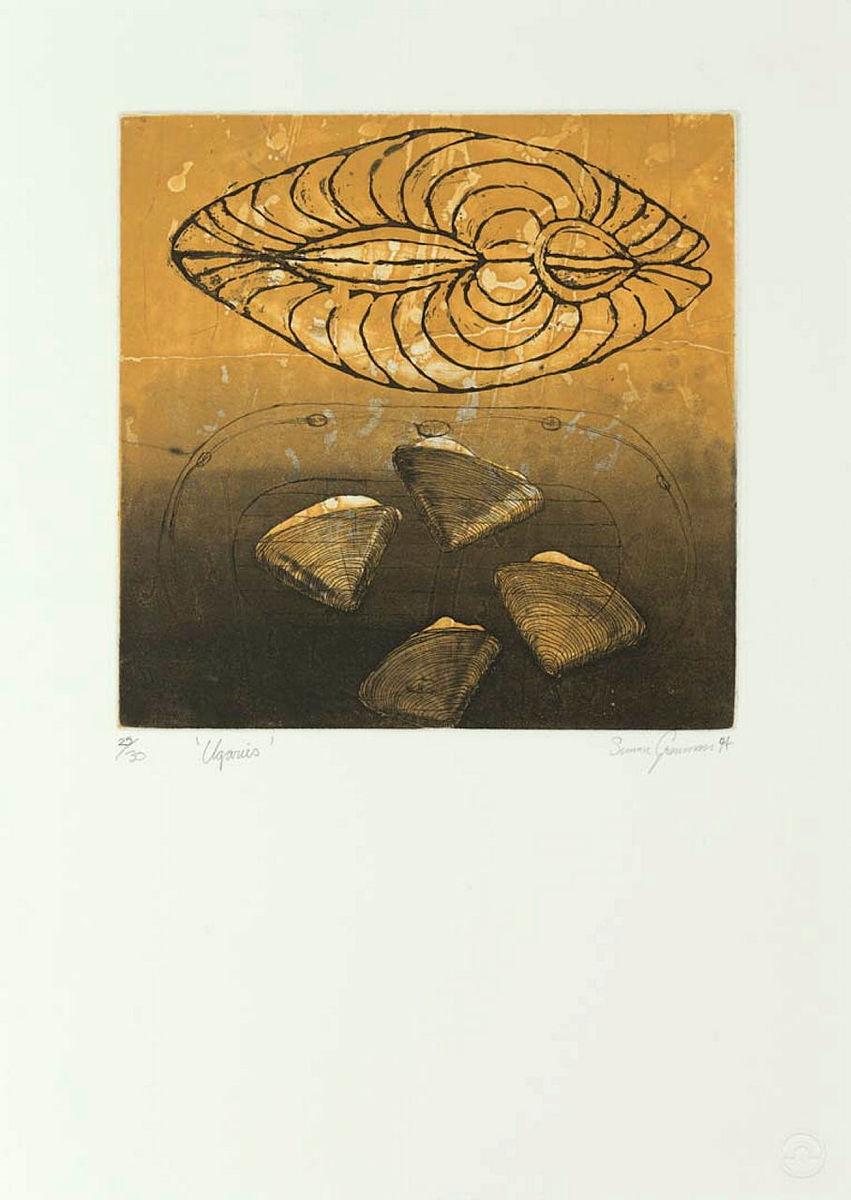 Artwork Ugaries (from 'Family' portfolio) this artwork made of Etching on paper, created in 1994-01-01