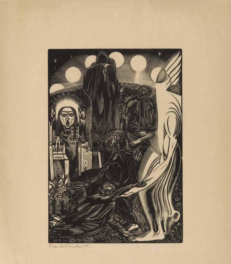 Artwork The second book of Esdras in the apocrypha this artwork made of Woodblock print on paper, created in 1923-01-01