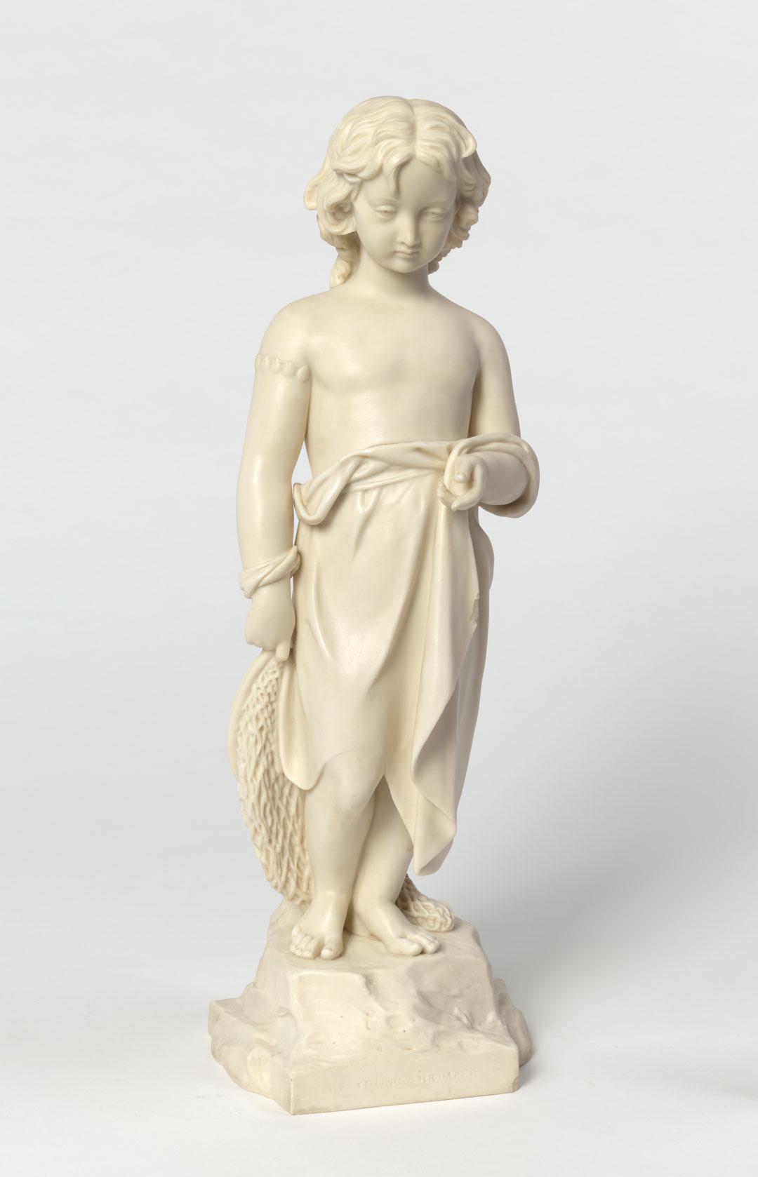 Artwork The young shrimper this artwork made of Porcelain, slip-cast parian, created in 1862-01-01