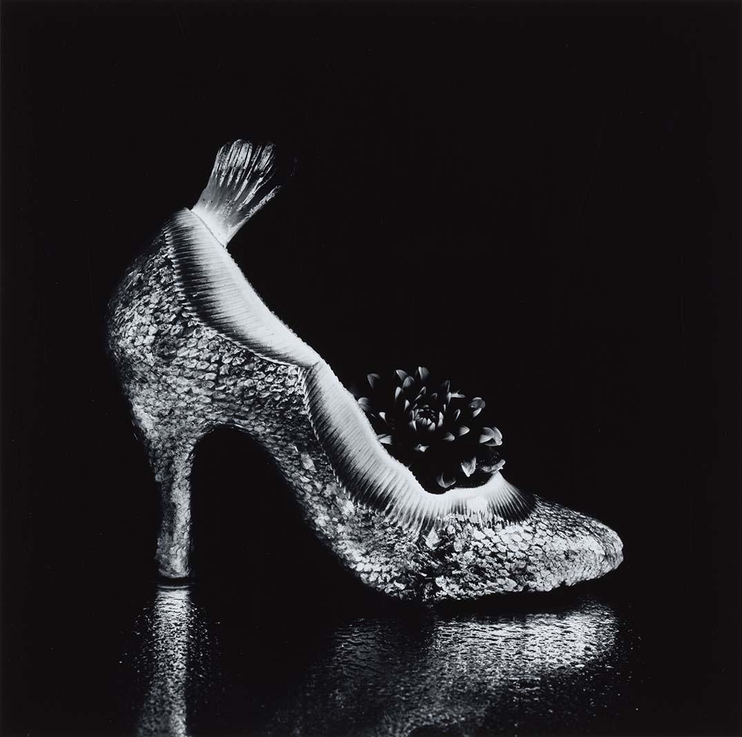 Artwork High heel of salmon and flatfish this artwork made of Gelatin silver photograph on paper, created in 1987-01-01