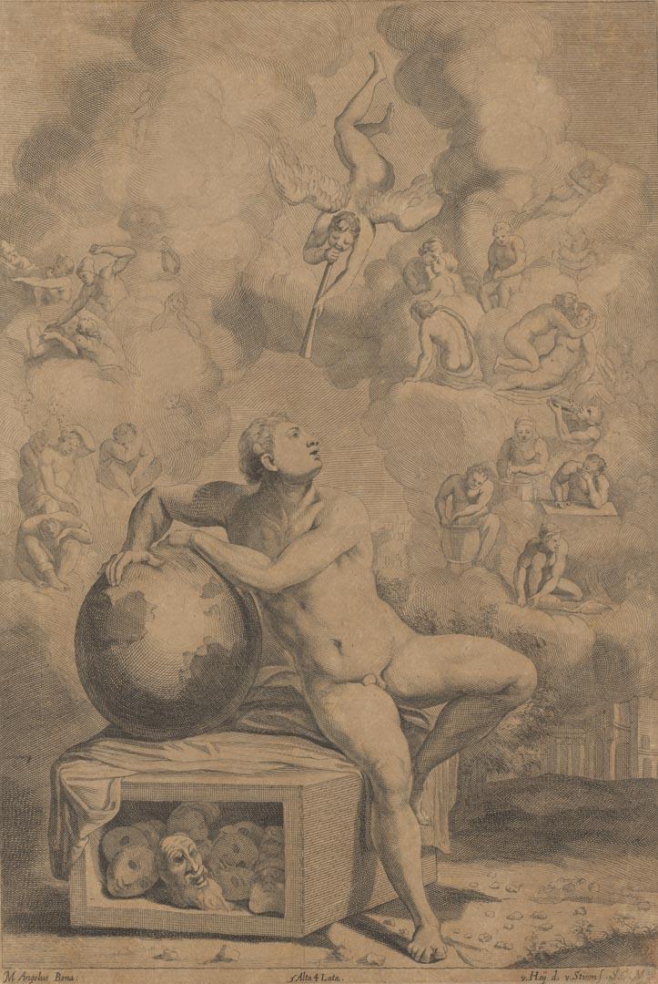 Artwork The dream of Michelangelo this artwork made of Etching and engraving on paper