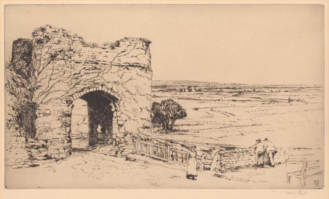 Artwork Strand Gate, Winchelsea this artwork made of Etching on wove paper, created in 1920-01-01