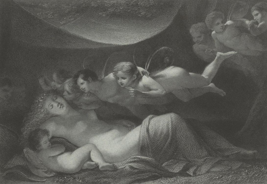 Artwork Le reve (The dream) this artwork made of Lithograph on paper, created in 1795-01-01