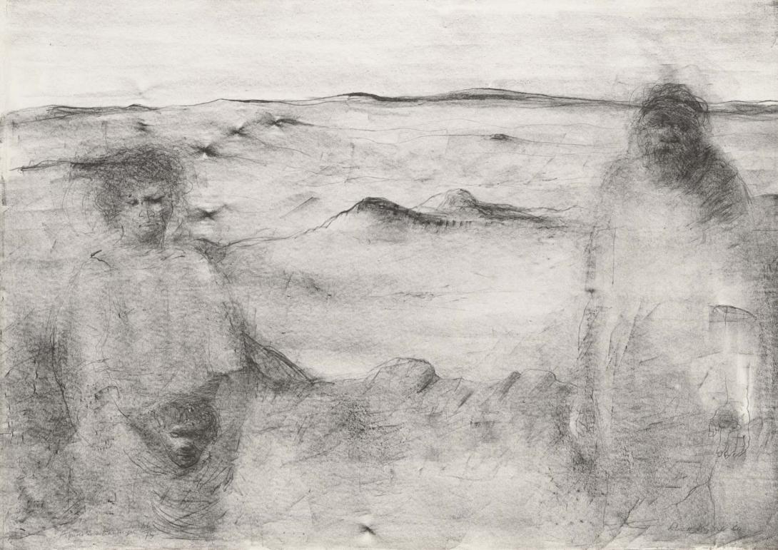 Artwork Figures in a landscape this artwork made of Lithograph on wove paper, created in 1964-01-01