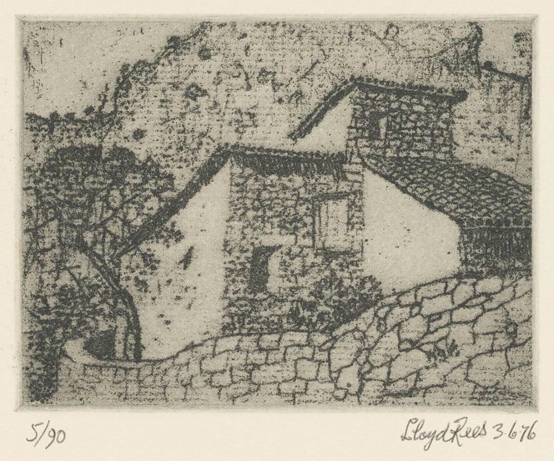 Artwork Farm house, Majorca (from 'Memories of Europe' portfolio) this artwork made of Soft-ground etching on wove handmade paper, created in 1976-01-01