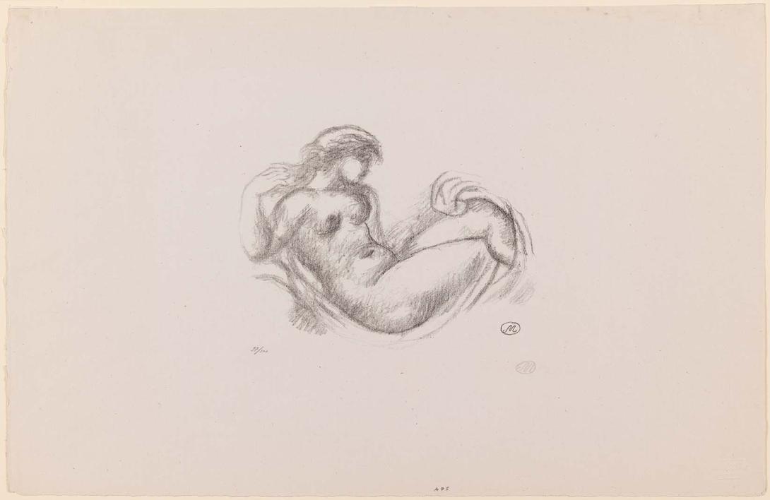 Artwork Femme en berceau no. 1 (Woman cradled) this artwork made of Lithograph on laid paper, created in 1923-01-01