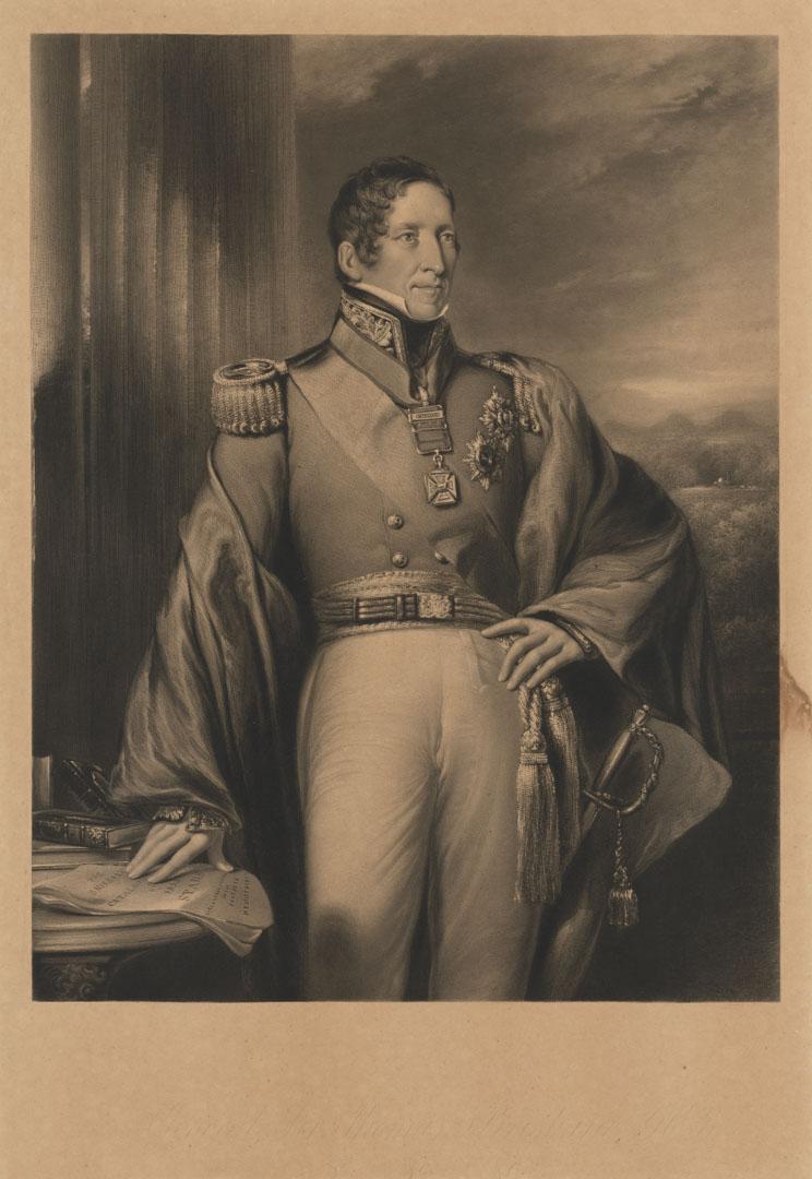Artwork General Sir Thomas Makdougall Brisbane this artwork made of Mezzotint on wove paper, created in 1841-01-01