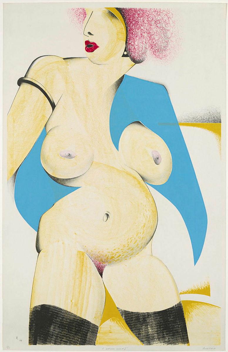 Artwork A natural woman II this artwork made of Colour lithograph and screenprint on wove paper, created in 1969-01-01