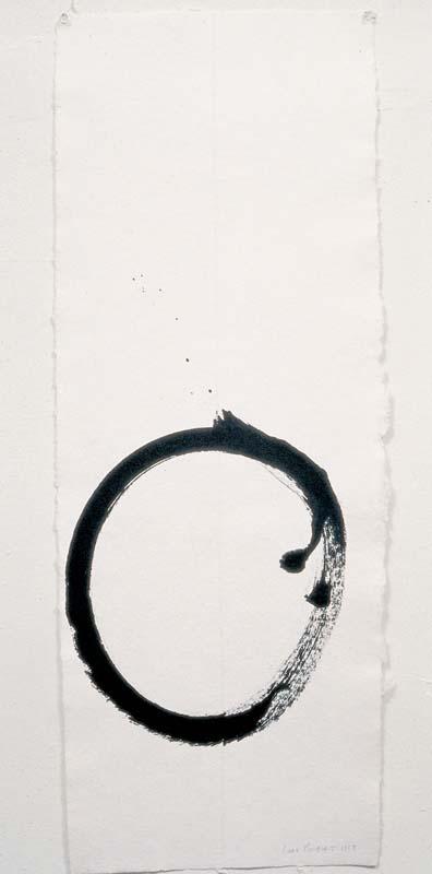 Artwork Enso this artwork made of Ink on American H.M.P. handmade paper, created in 1983-01-01
