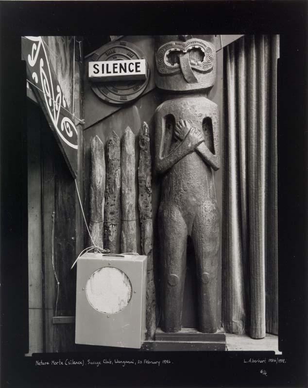 Artwork Nature morte (silence), Savage Club, Wanganui, 20 February 1986 this artwork made of Gelatin silver photograph