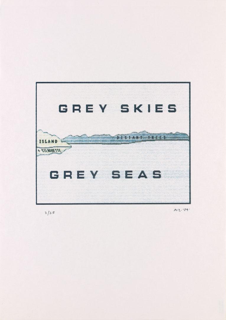 Artwork (Grey skies) this artwork made of Computer-generated image