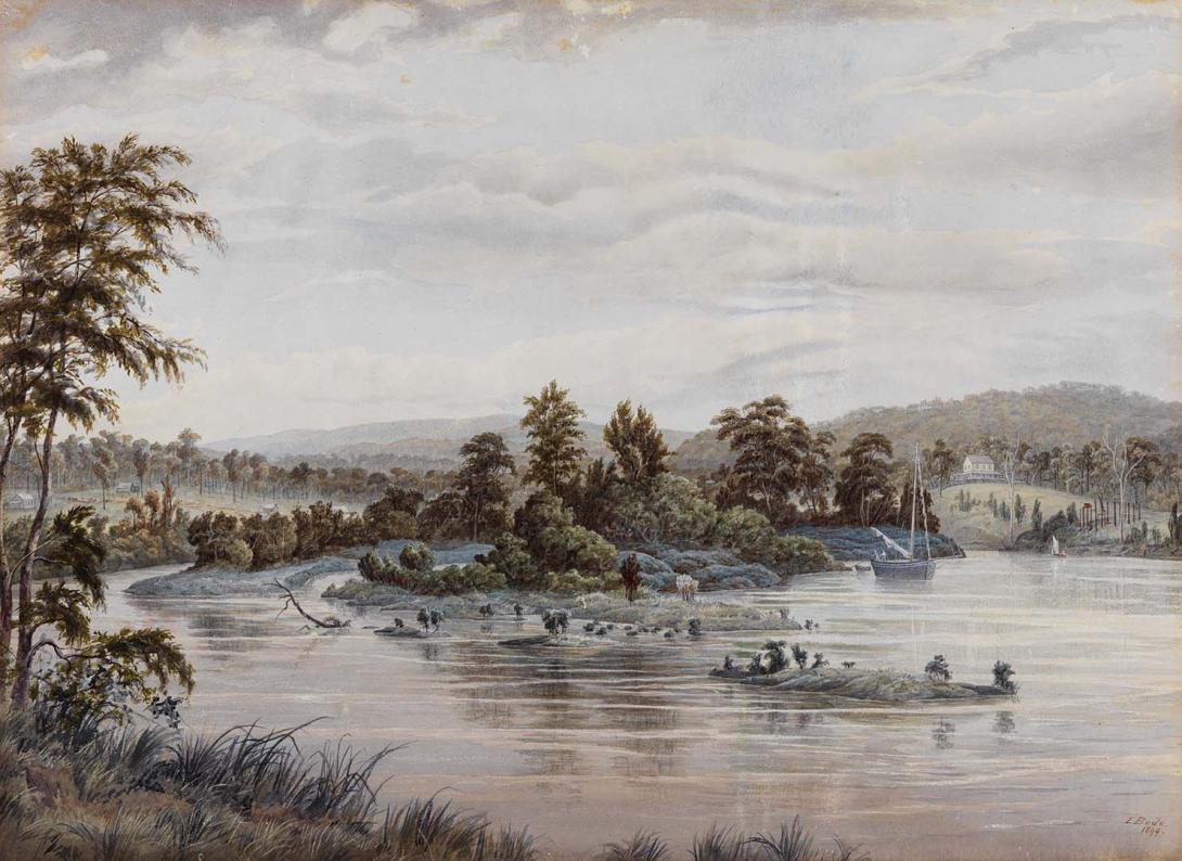 Artwork Coomera River this artwork made of Watercolour on paper, created in 1899-01-01