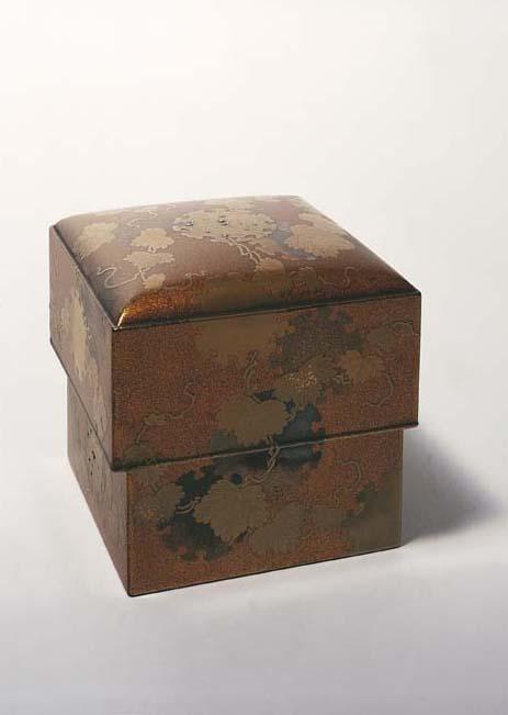 Artwork Lidded box this artwork made of 'Nashiji', 'takamaki-e' and 'hiramaki-e' lacquer, created in 1897-01-01