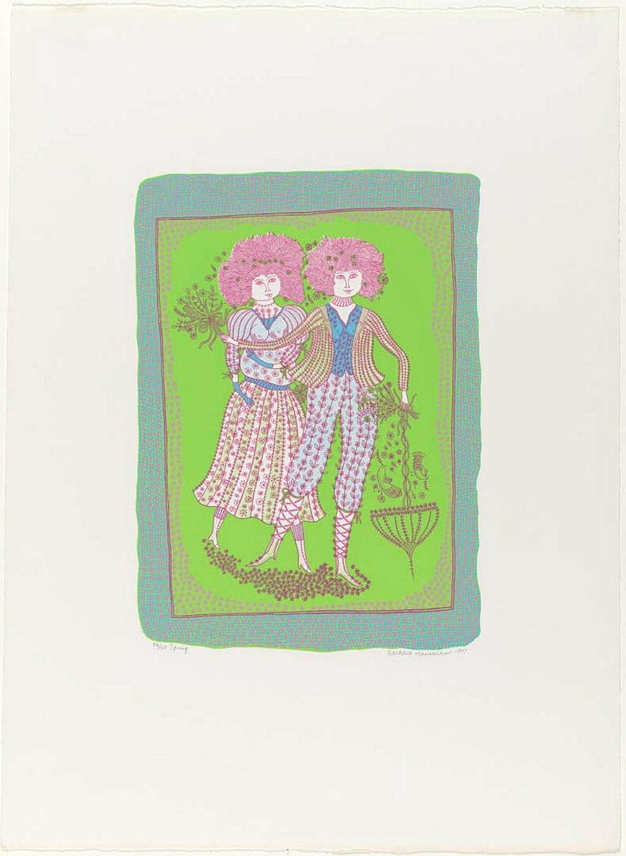 Artwork Spring this artwork made of Screenprint on paper, created in 1977-01-01
