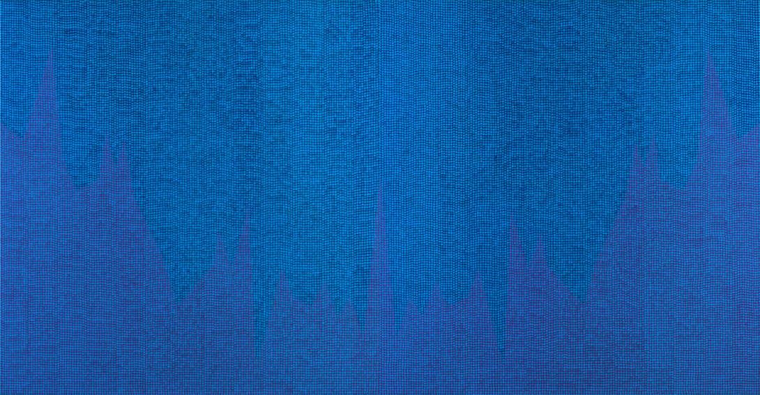 Artwork Correlating curve - ocean floor this artwork made of Oil paint, pigment and medium on linen, created in 2006-01-01