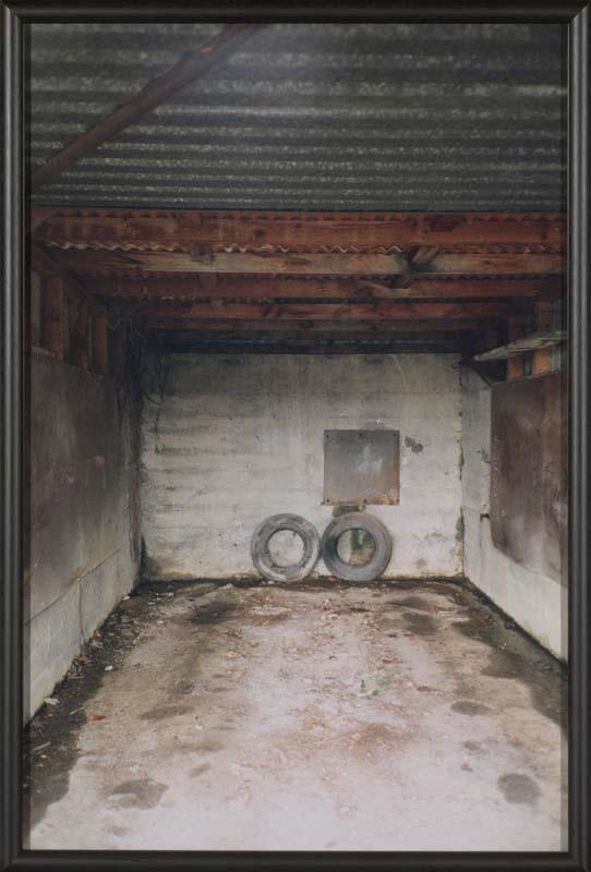 Artwork Nelson (Garage) (from 'The Homely' series 1997-2000) this artwork made of Type C photograph on paper mounted on foam board, created in 1999-01-01