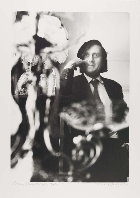 Artwork Barry Humphries, 1968 (from 'Portrait' series) this artwork made of Gelatin silver photograph on paper, created in 1968-01-01