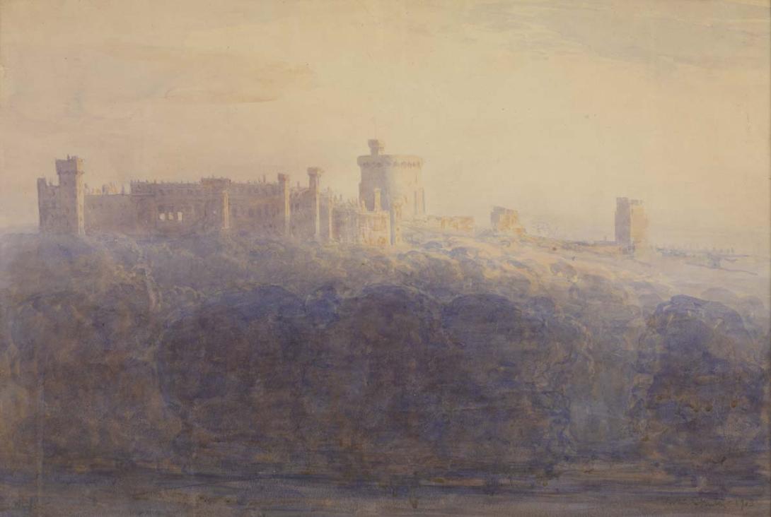 Artwork Early light Windsor Castle this artwork made of Watercolour on paper, created in 1903-01-01
