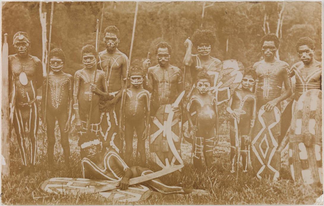 Artwork Atherton Tablelands rainforest people - the Yidinji this artwork made of Vintage photographic print
