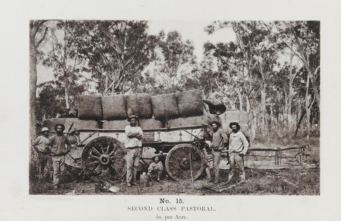 Artwork (Second class pastoral) (no. 15 from 'Images of Queensland' series) this artwork made of Autotype on paper, created in 1864-01-01