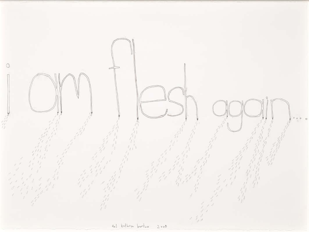 Artwork i am flesh again this artwork made of Pen with watercolour on Arches hot-pressed watercolour paper, created in 2008-01-01
