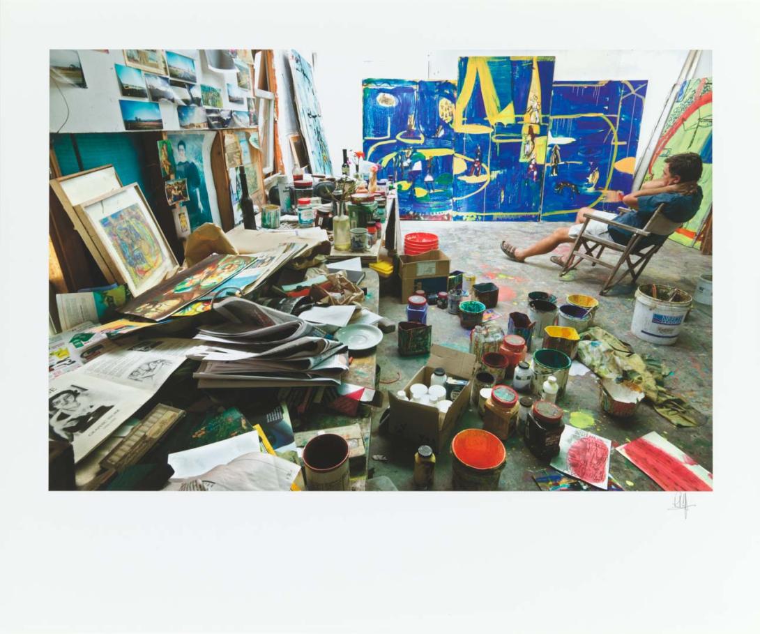 Artwork Joe Furlonger in his studio in Brisbane, Queensland, Australia at 10:33am on March 7th, 2005 this artwork made of Giclée print on Hahnemühle Photo Rag Ultra Smooth archival paper, created in 2005-01-01