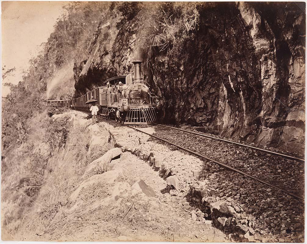 Artwork A view on Colombo line (Ceylon) this artwork made of Albumen photograph, created in 1880-01-01