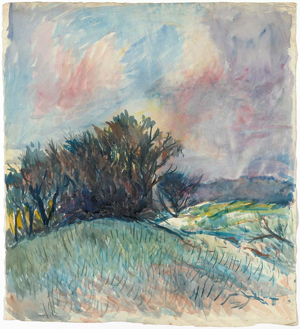 Artwork Landscape sketch this artwork made of Watercolour on paper, created in 1945-01-01