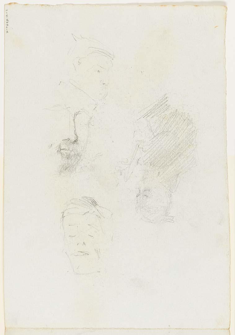 Artwork Portrait sketches this artwork made of Pencil on paper, created in 1914-01-01