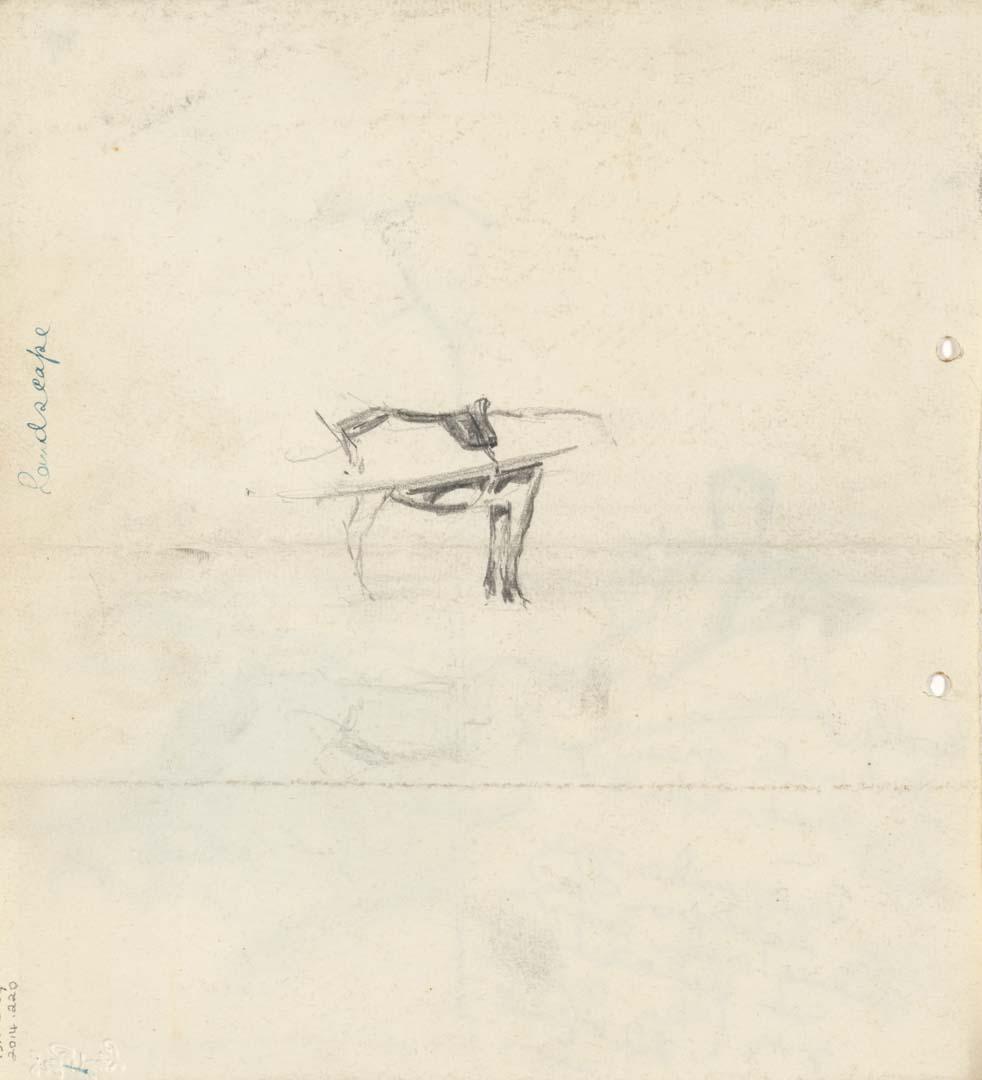 Artwork Dray horse this artwork made of Pencil on sketch paper, created in 1915-01-01
