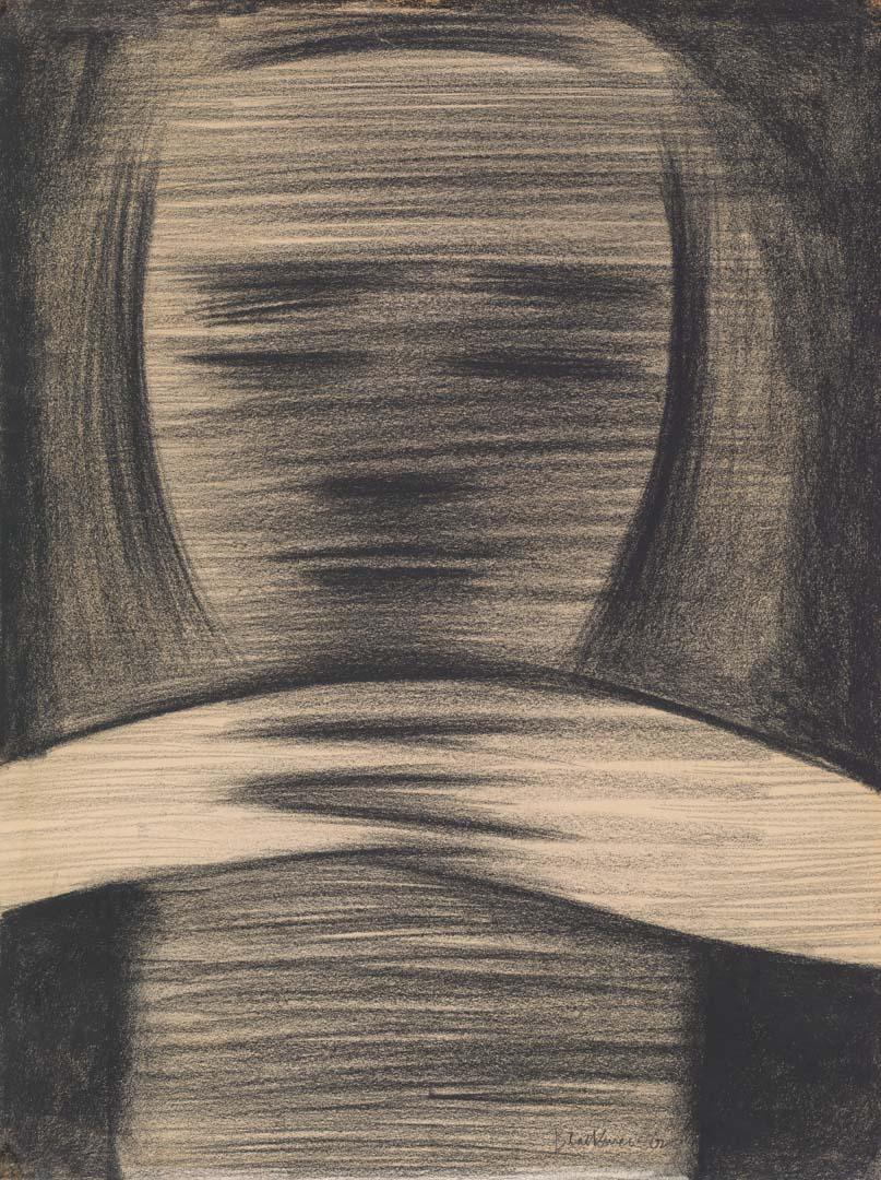Artwork Contemplation this artwork made of Charcoal drawing on paper, created in 1962-01-01