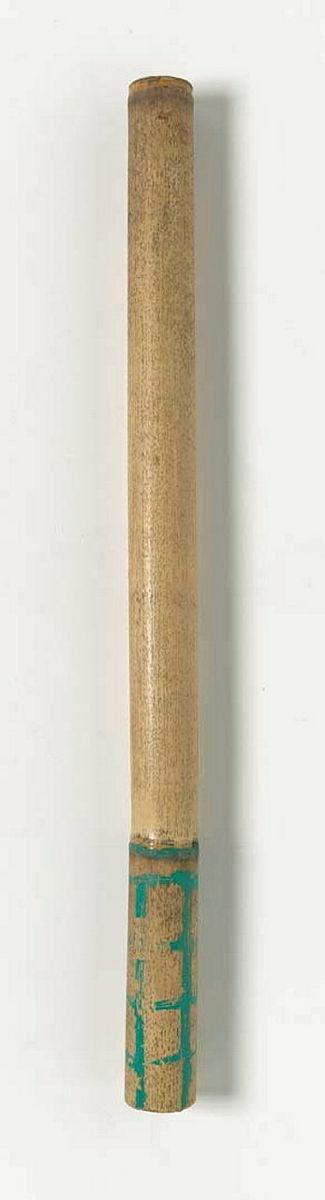 Artwork Ngoari (Bamboo drum) this artwork made of Bamboo, hollowed, with synthetic polymer paint, created in 2017-01-01