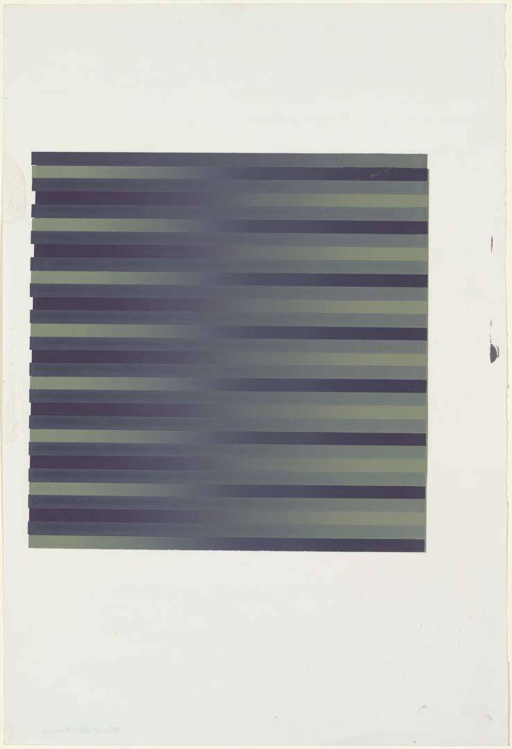 Artwork Stripes II this artwork made of Screenprint on paper, created in 1973-01-01